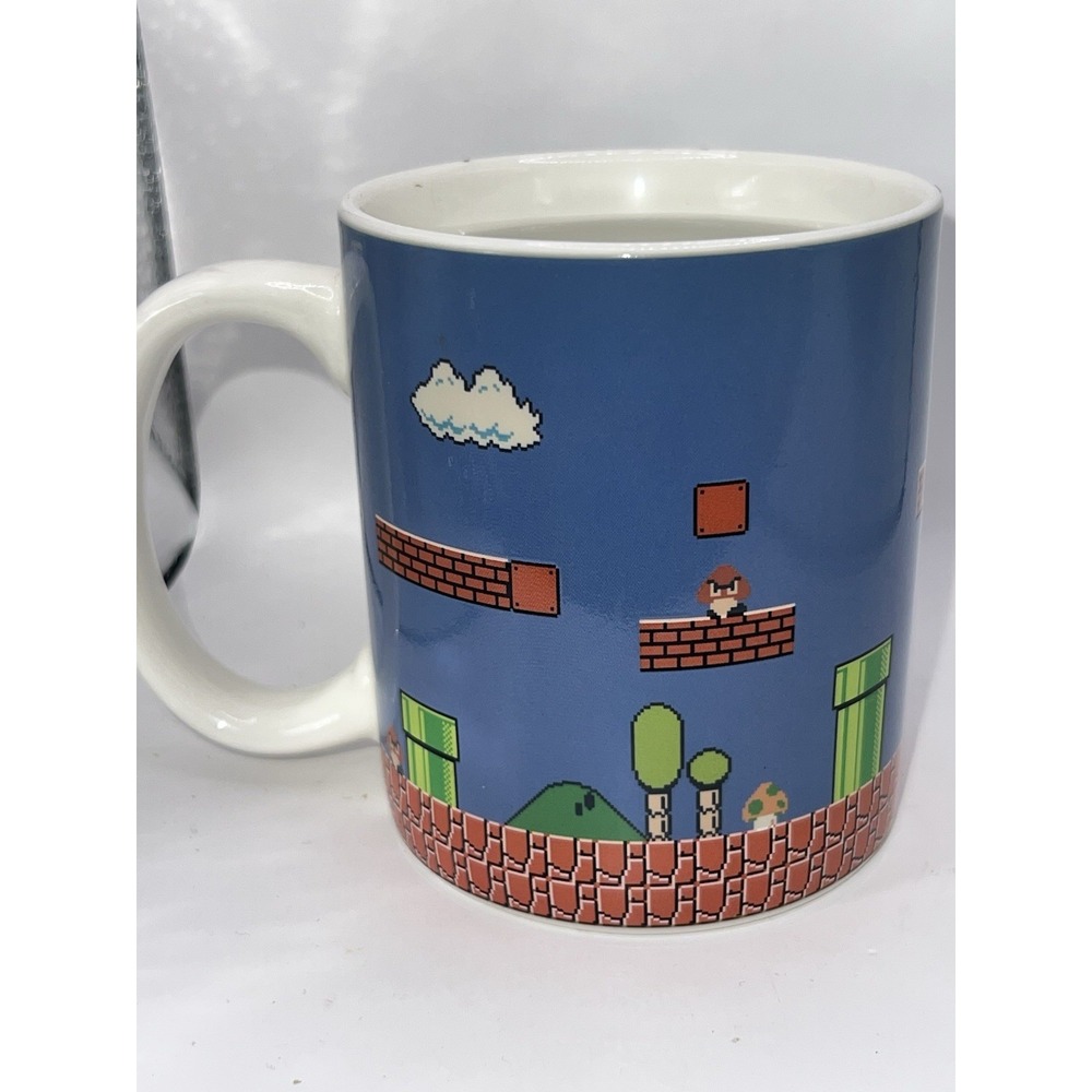 Super Mario Bros Heat Change Mug White Nintendo Collectors‎ Edition